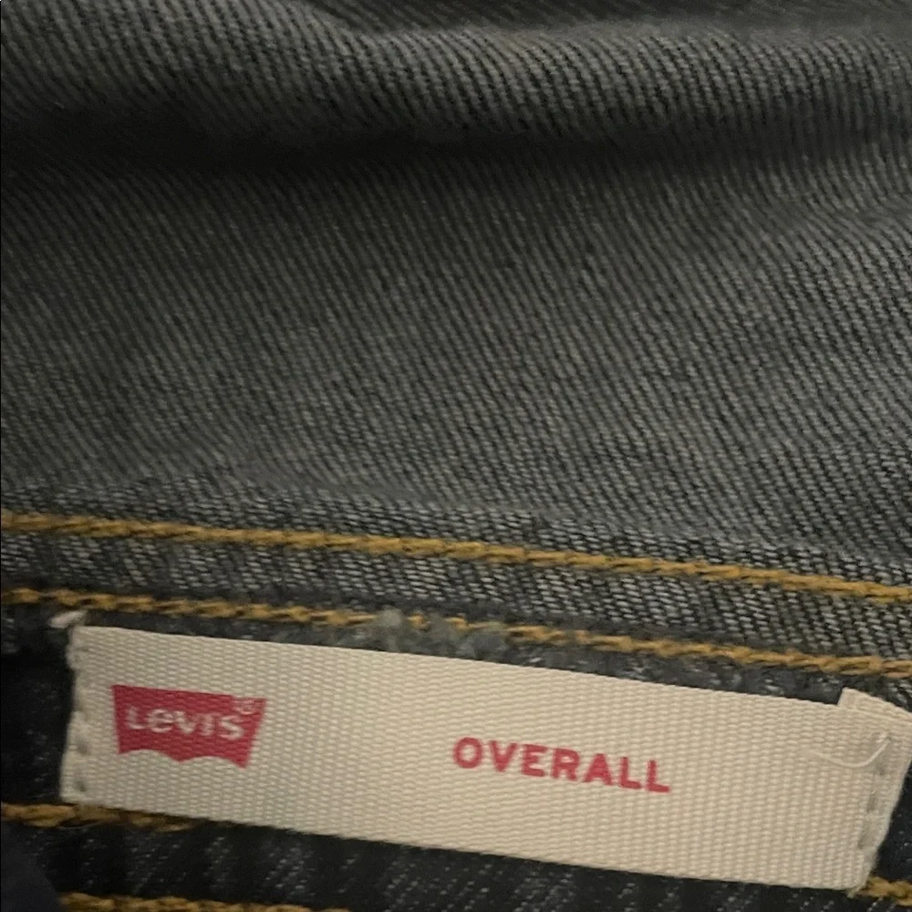 Carter's Dark Denim and Light Green Overalls